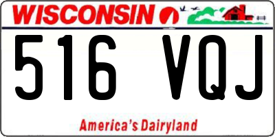 WI license plate 516VQJ