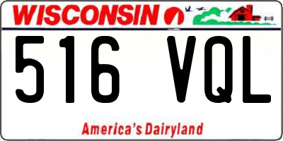 WI license plate 516VQL