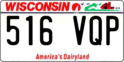 WI license plate 516VQP