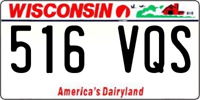 WI license plate 516VQS