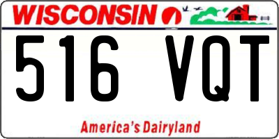 WI license plate 516VQT