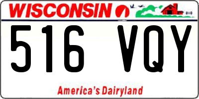 WI license plate 516VQY
