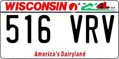 WI license plate 516VRV