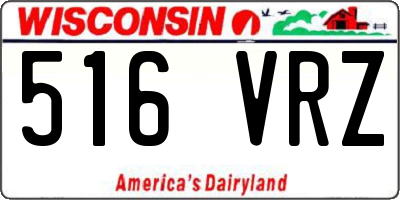 WI license plate 516VRZ