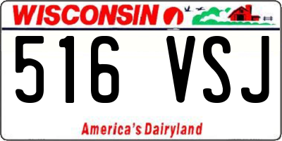 WI license plate 516VSJ