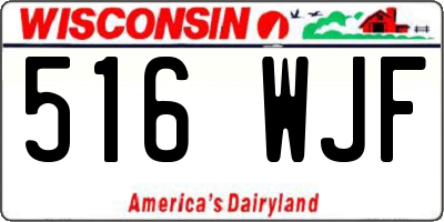 WI license plate 516WJF