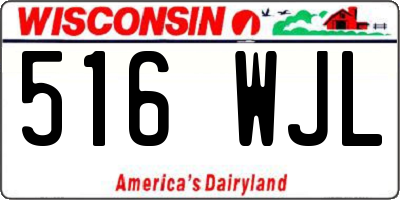 WI license plate 516WJL