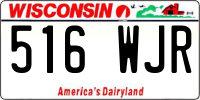 WI license plate 516WJR