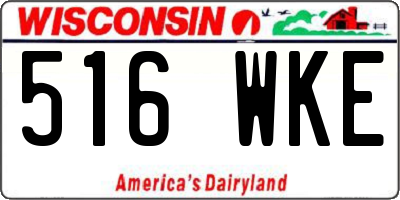 WI license plate 516WKE