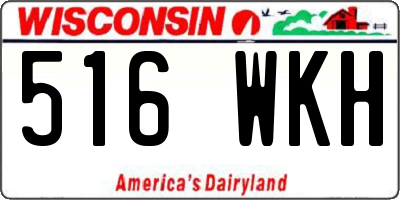 WI license plate 516WKH