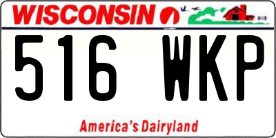 WI license plate 516WKP
