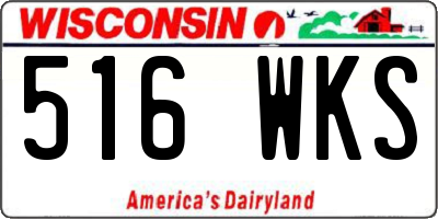 WI license plate 516WKS