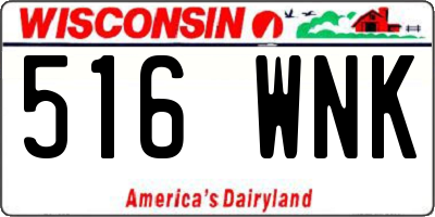WI license plate 516WNK