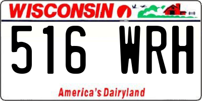 WI license plate 516WRH