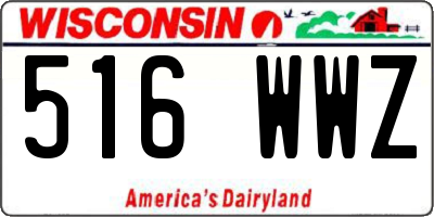 WI license plate 516WWZ