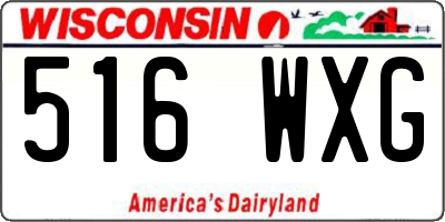 WI license plate 516WXG