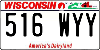 WI license plate 516WYY