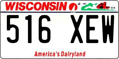 WI license plate 516XEW