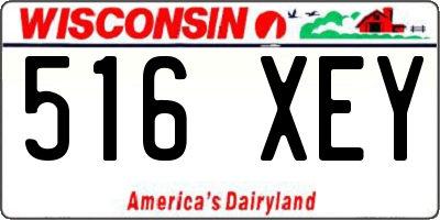 WI license plate 516XEY