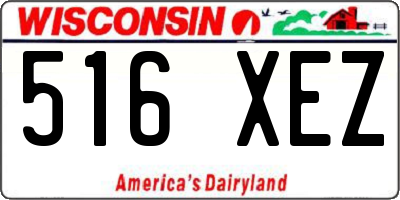 WI license plate 516XEZ
