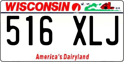 WI license plate 516XLJ
