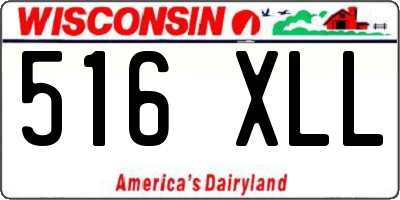WI license plate 516XLL