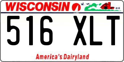 WI license plate 516XLT