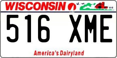 WI license plate 516XME