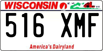 WI license plate 516XMF