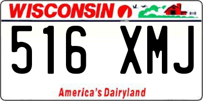 WI license plate 516XMJ