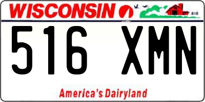 WI license plate 516XMN