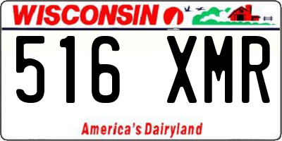 WI license plate 516XMR