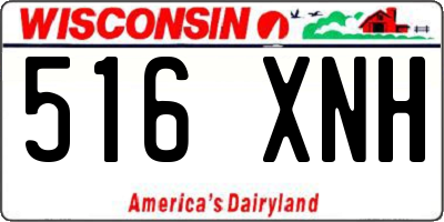 WI license plate 516XNH