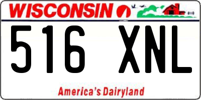 WI license plate 516XNL