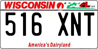 WI license plate 516XNT