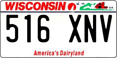 WI license plate 516XNV