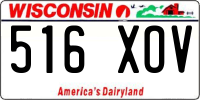WI license plate 516XOV