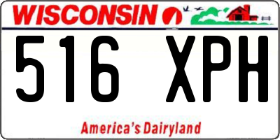 WI license plate 516XPH