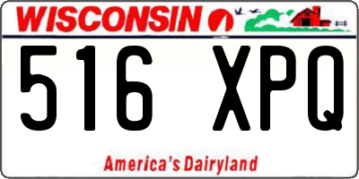 WI license plate 516XPQ
