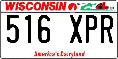WI license plate 516XPR