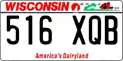 WI license plate 516XQB