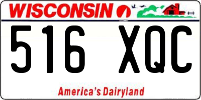 WI license plate 516XQC