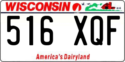 WI license plate 516XQF