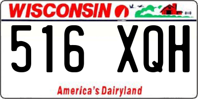 WI license plate 516XQH