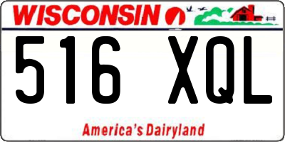 WI license plate 516XQL