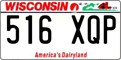 WI license plate 516XQP