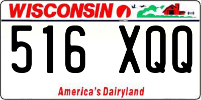WI license plate 516XQQ