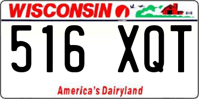 WI license plate 516XQT