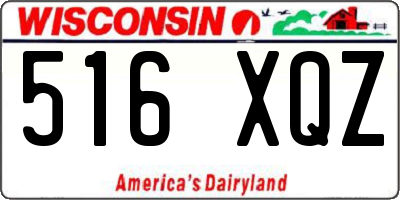 WI license plate 516XQZ