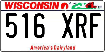 WI license plate 516XRF